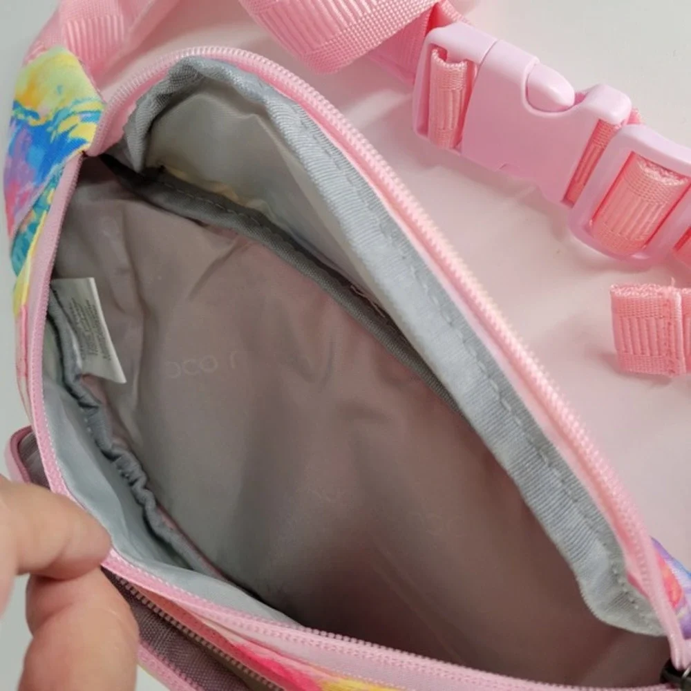 Choco Mocha Kids Tie Dye Fanny Pack Belt Bag Pink Blue Yellow‎ Adjustable Strap